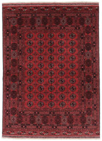  Classic Afghan Fine Teppe 150X207 Ekte Orientalsk Håndknyttet Mørk Rød/Svart (Ull, )