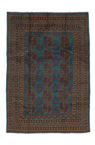  Orientalsk Afghan Fine Teppe 194X290 Svart/Brun (Ull, Afghanistan)