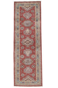  Kazak Ariana Teppe 80X242 Ekte Orientalsk Håndknyttet Teppeløpere Hvit/Creme/Mørk Rød (Ull, Afghanistan)