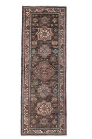  Kazak Ariana Teppe 82X230 Ekte Orientalsk Håndknyttet Teppeløpere Svart (Ull, Afghanistan)