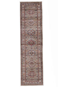  Kazak Ariana Teppe 81X305 Ekte Orientalsk Håndknyttet Teppeløpere Brun, Mørk Rød (Ull, Afghanistan)