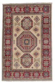  Kazak Fine Teppe 121X186 Ekte Orientalsk Håndknyttet Mørk Rød, Brun (Ull, Afghanistan)