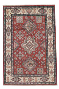  Kazak Fine Teppe 120X180 Ekte Orientalsk Håndknyttet Mørk Rød/Svart (Ull, )