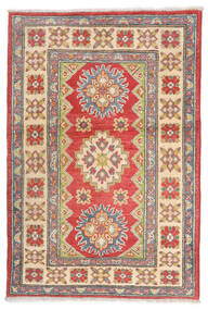  Orientalsk Kazak Fine Teppe 84X127 Rød/Beige (Ull, Afghanistan)