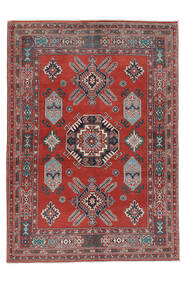  Kazak Fine Teppe 154X213 Ekte Orientalsk Håndknyttet Mørk Rød/Svart (Ull, )