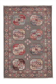  Kazak Fine Teppe 91X134 Ekte Orientalsk Håndknyttet Brun/Mørk Rød (Ull, )