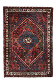  Hamadan Teppe 85X122 Ekte Orientalsk Håndknyttet Svart/Mørk Brun (Ull, Persia/Iran)