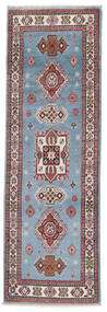  Kazak Fine Teppe 61X180 Ekte Orientalsk Håndknyttet Teppeløpere Mørk Grå, Mørk Rød (Ull, Afghanistan)