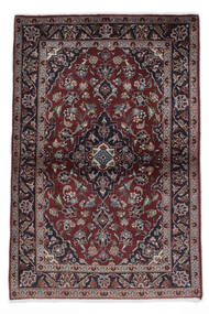  Keshan Teppe 97X148 Ekte Orientalsk Håndknyttet Svart/Mørk Brun (Ull, Persia/Iran)