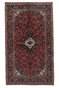  Keshan Teppe 149X254 Ekte Orientalsk Håndknyttet Svart/Mørk Brun (Ull, Persia/Iran)