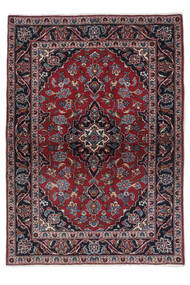  Keshan Teppe 100X142 Ekte Orientalsk Håndknyttet Svart/Mørk Brun (Ull, Persia/Iran)