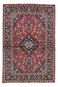  Keshan Teppe 99X148 Ekte Orientalsk Håndknyttet Svart/Mørk Brun (Ull, Persia/Iran)