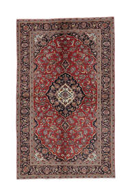  Keshan Teppe 145X238 Ekte Orientalsk Håndknyttet Mørk Brun/Svart (Ull, Persia/Iran)