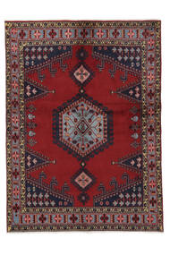  Wiss Teppe 151X205 Ekte Orientalsk Håndknyttet Svart/Mørk Rød/Hvit/Creme (Ull, Persia/Iran)