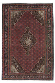  Ardebil Teppe 193X281 Ekte Orientalsk Håndknyttet Svart, Mørk Rød (Ull, Persia/Iran)