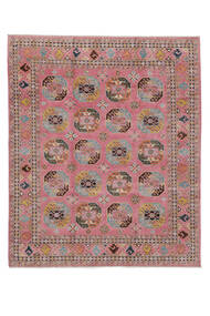  Kazak Teppe 244X296 Ekte Orientalsk Håndknyttet Mørk Brun/Mørk Rød (Ull, Afghanistan)