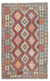  Kelim Afghan Old Style Teppe 117X185 Ekte Orientalsk Håndvevd Brun/Mørk Grå (Ull, )