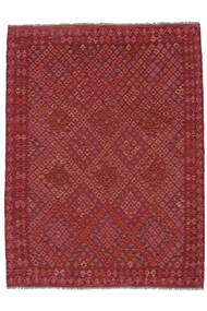  Kelim Afghan Old Style Teppe 177X229 Ekte Orientalsk Håndvevd Mørk Rød (Ull, )