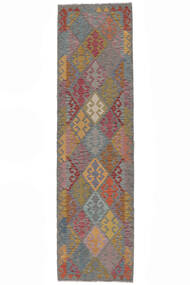  Kelim Afghan Old Style Teppe 81X300 Ekte Orientalsk Håndvevd Teppeløpere Brun/Mørk Rød (Ull, )