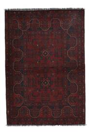  Afghan Khal Mohammadi Teppe 100X145 Ekte Orientalsk Håndknyttet Svart (Ull, Afghanistan)