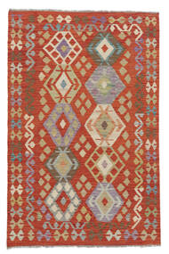  Kelim Afghan Old Style Teppe 122X187 Ekte Orientalsk Håndvevd Mørk Rød/Brun (Ull, Afghanistan)