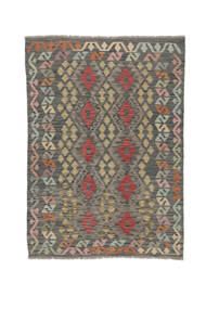  Kelim Afghan Old Style Teppe 122X172 Ekte Orientalsk Håndvevd Hvit/Creme/Svart (Ull, Afghanistan)