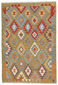  Kelim Afghan Old Style Teppe 119X172 Ekte Orientalsk Håndvevd Brun/Mørk Brun (Ull, Afghanistan)