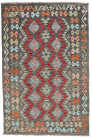  Kelim Afghan Old Style Teppe 119X178 Ekte Orientalsk Håndvevd Brun/Mørk Rød (Ull, )