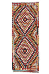  Kelim Afghan Old Style Teppe 83X209 Ekte Orientalsk Håndvevd Mørk Brun (Ull, Afghanistan)