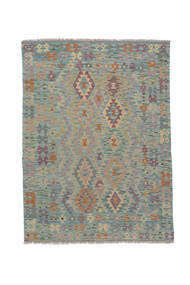  Kelim Afghan Old Style Teppe 150X200 Ekte Orientalsk Håndvevd Grønn/Brun (Ull, )