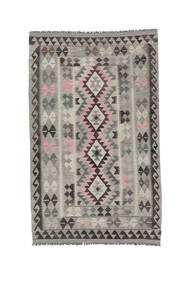  Kelim Afghan Old Style Teppe 131X208 Ekte Orientalsk Håndvevd Mørk Grå (Ull, Afghanistan)
