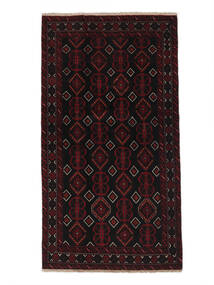  Beluch Teppe 101X188 Ekte Orientalsk Håndknyttet Svart (Ull, Persia/Iran)