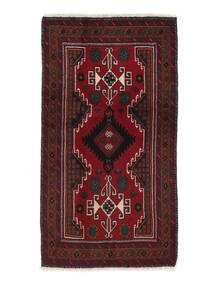  Persisk Beluch Teppe 97X178 Svart/Mørk Rød (Ull, Persia/Iran)