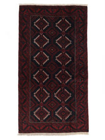  Beluch Teppe 106X190 Ekte Orientalsk Håndknyttet Svart (Ull, Persia/Iran)