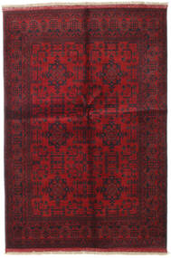  Afghan Khal Mohammadi Teppe 129X190 Ekte Orientalsk Håndknyttet Svart/Mørk Rød (Ull, )