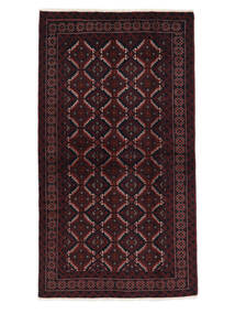  Beluch Teppe 108X194 Ekte Orientalsk Håndknyttet Svart, Mørk Rød (Ull, Persia/Iran)