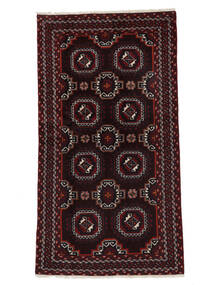  Beluch Teppe 103X190 Ekte Orientalsk Håndknyttet Svart (Ull, Persia/Iran)