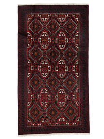  Persisk Beluch Teppe 99X178 Svart/Mørk Rød (Ull, Persia/Iran)