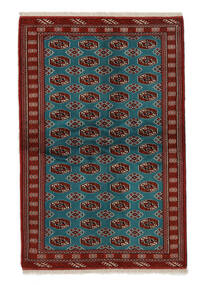  Turkaman Teppe 130X195 Ekte Orientalsk Håndknyttet Hvit/Creme/Svart/Mørk Turkis (Ull, Persia/Iran)