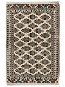  Turkaman Teppe 132X196 Ekte Orientalsk Håndknyttet Svart (Ull, Persia/Iran)