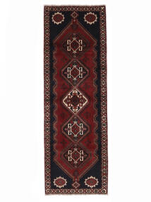  Ghashghai Teppe 102X303 Ekte Orientalsk Håndknyttet Teppeløpere Svart (Ull, Persia/Iran)