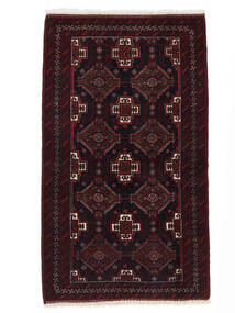  Beluch Teppe 100X174 Ekte Orientalsk Håndknyttet Svart (Ull, Persia/Iran)