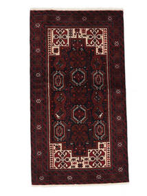 Ekte Teppe Beluch Teppe 106X190 Svart/Mørk Rød (Ull, Persia/Iran)