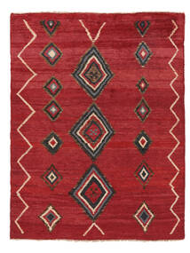 Håndknyttet Moroccan Berber - Afghanistan 148X189 Ullteppe Mørk Rød/Svart Lite Teppe 