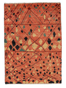  Moroccan Berber - Afghanistan Teppe 120X168 Ekte Moderne Håndknyttet Rust/Mørk Rød (Ull, Afghanistan)
