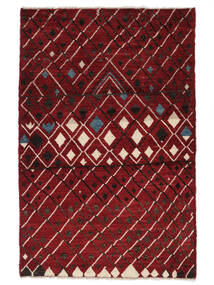  Moroccan Berber - Afghanistan Teppe 123X187 Ekte Moderne Håndknyttet Mørk Rød/Svart (Ull, )