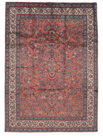  Sarough Teppe 243X338 Ekte Orientalsk Håndknyttet Svart/Mørk Brun (Ull, Persia/Iran)