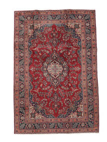 Orientalsk Mashad Teppe 196X294 Mørk Rød/Svart (Ull, Persia/Iran)