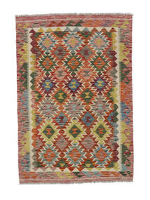  Kelim Afghan Old Style Teppe 107X155 Ekte Orientalsk Håndvevd Hvit/Creme/Mørk Brun (Ull, Afghanistan)