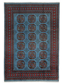  Afghan Fine Teppe 199X284 Ekte Orientalsk Håndknyttet Svart, Mørk Blå (Ull, Afghanistan)